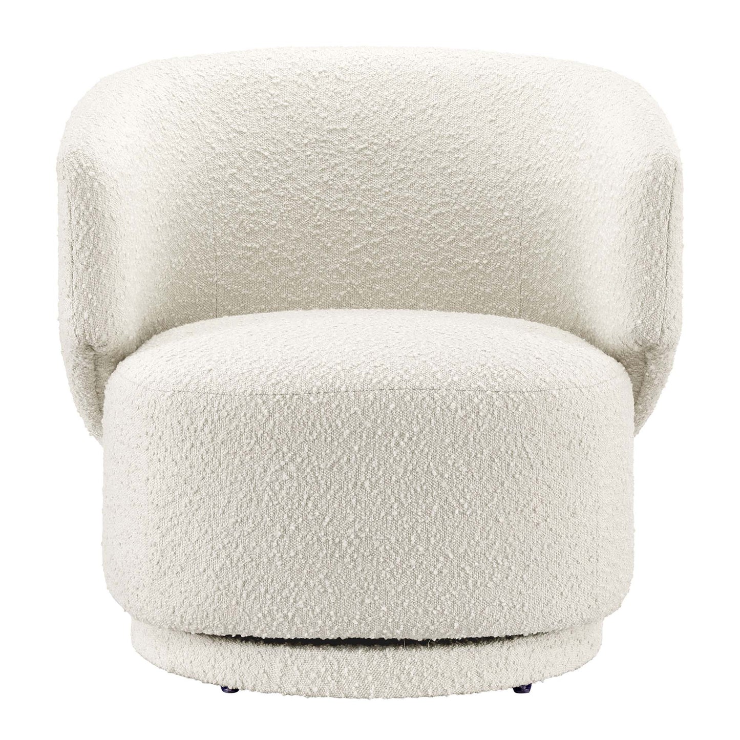 Celestia Boucle Fabric Swivel Chair