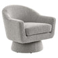 Astral Boucle Fabric Swivel Chair