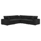 Commix 5-Piece Down Filled Overstuffed Boucle Sectional Sofa