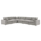 Commix 6-Piece Down Filled Overstuffed Boucle Fabric Sectional Sofa