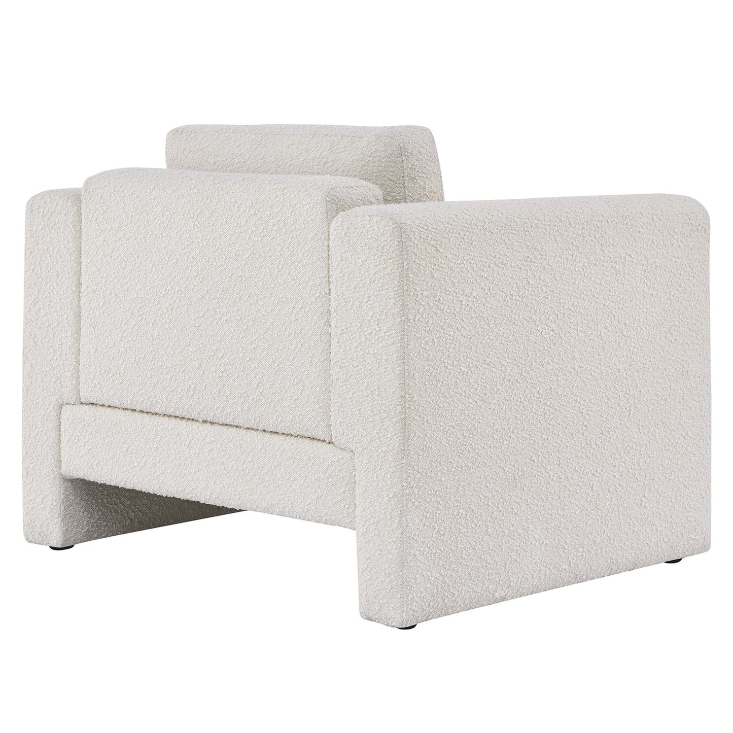 Visible Boucle Fabric Armchair