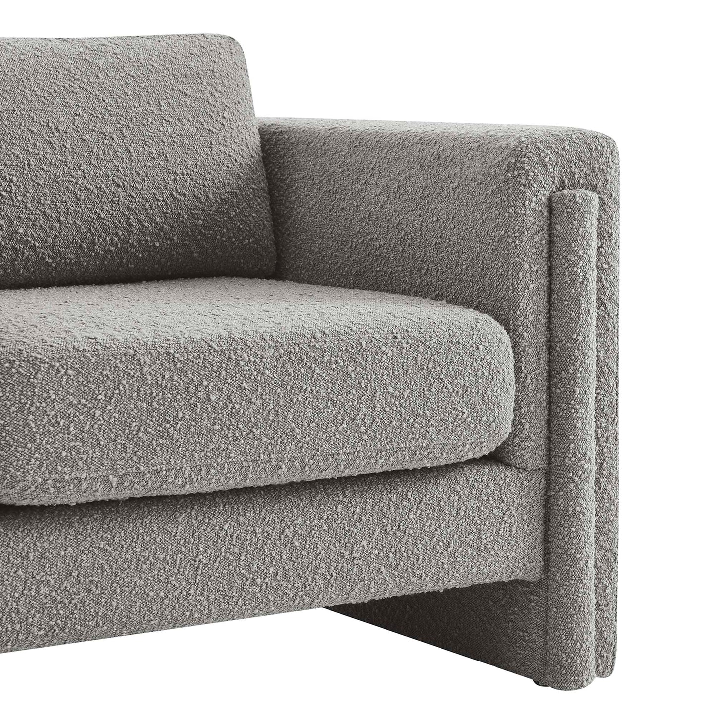 Visible Boucle Fabric Armchair