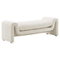 Waverly Boucle Fabric Bench