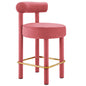 Toulouse Performance Velvet Counter Stool