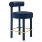 Toulouse Performance Velvet Counter Stool