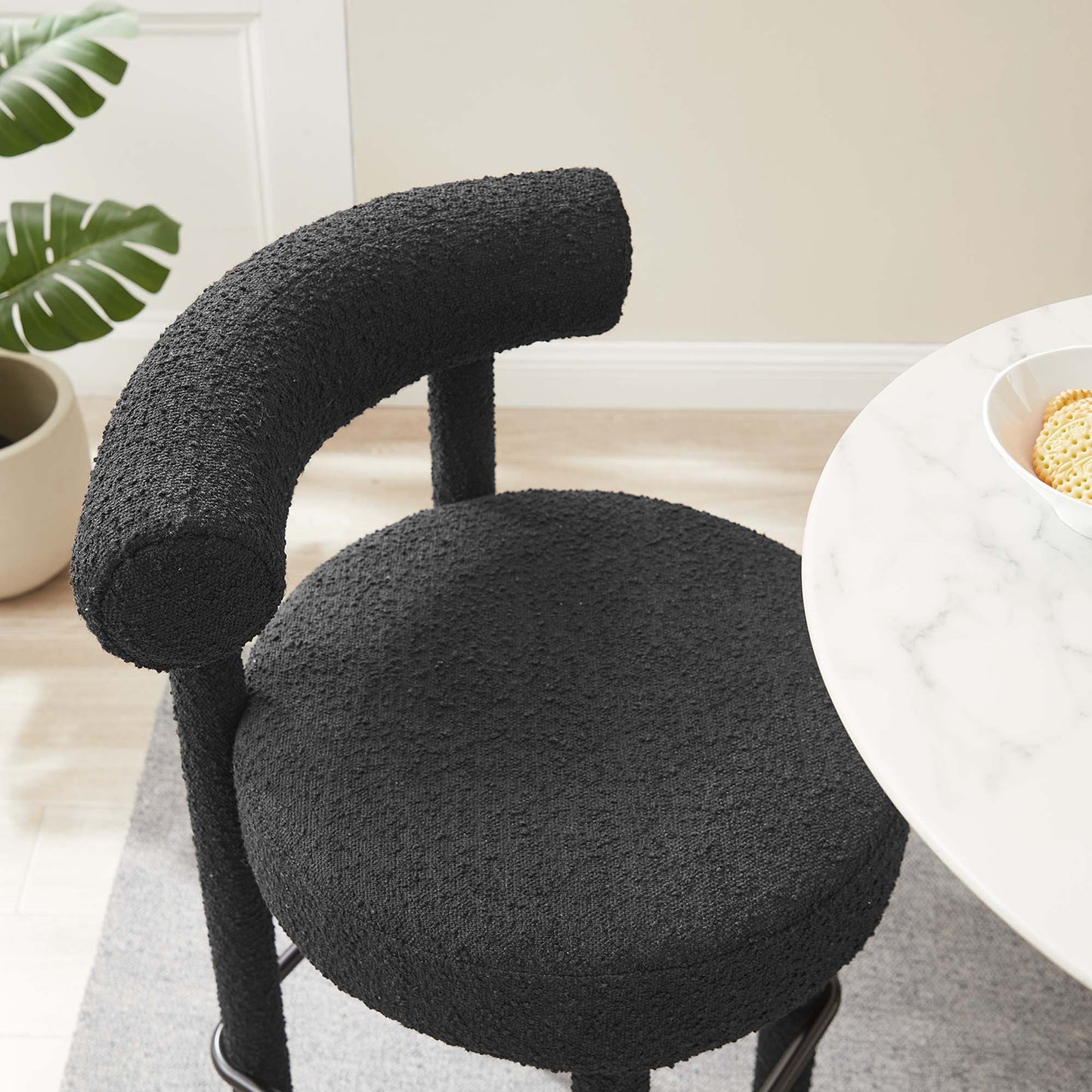 Toulouse Boucle Fabric Bar Stool