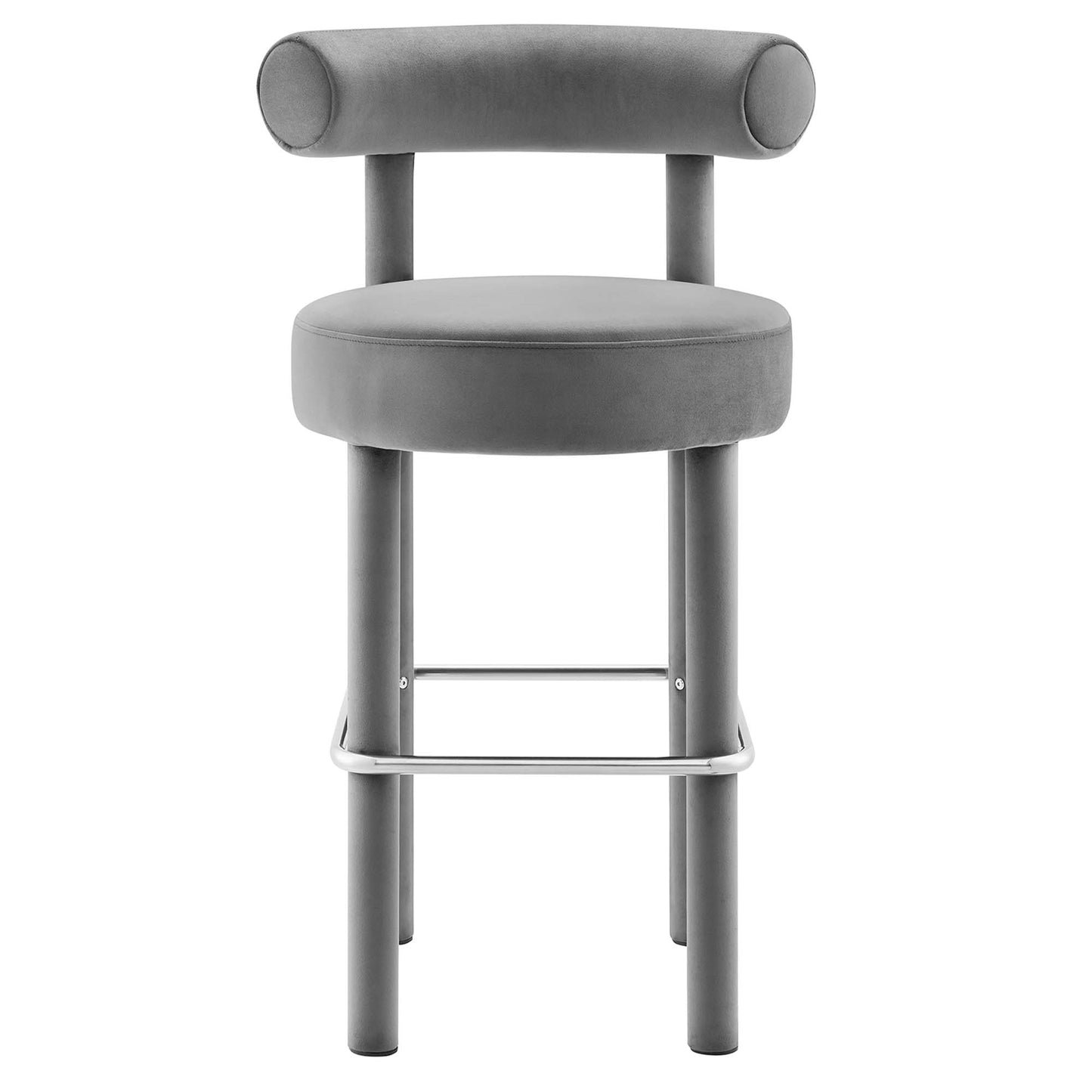 Tabouret de bar en velours Toulouse Performance de Modway