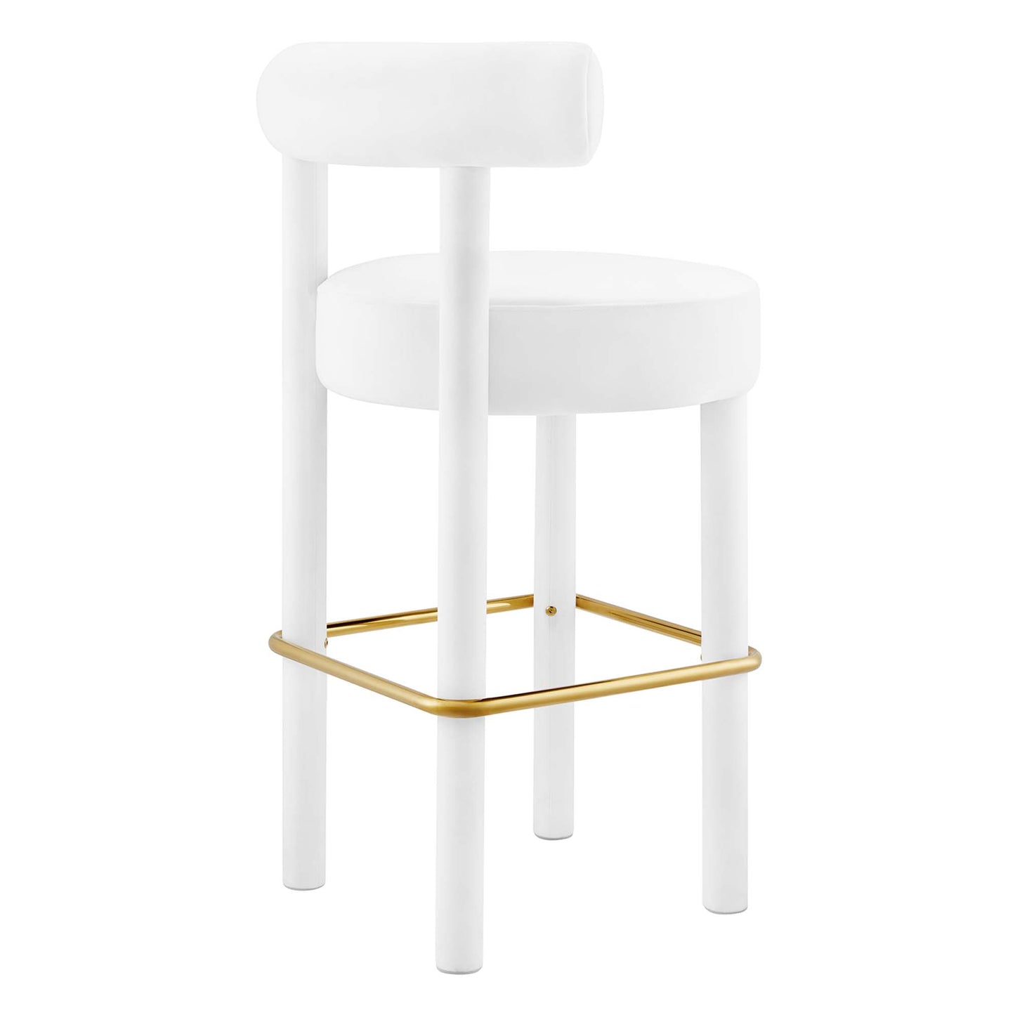 Tabouret de bar en velours Toulouse Performance de Modway