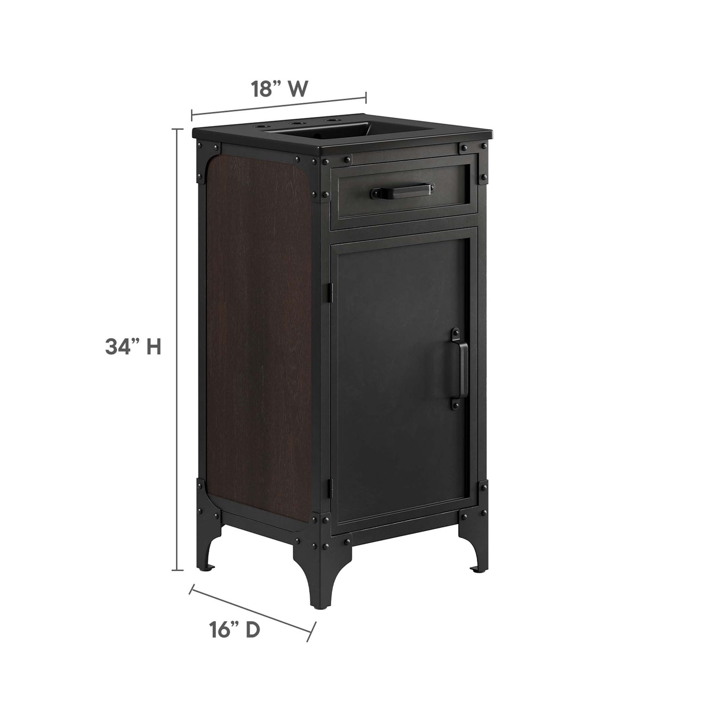 Steamforge 18" Bathroom Vanity