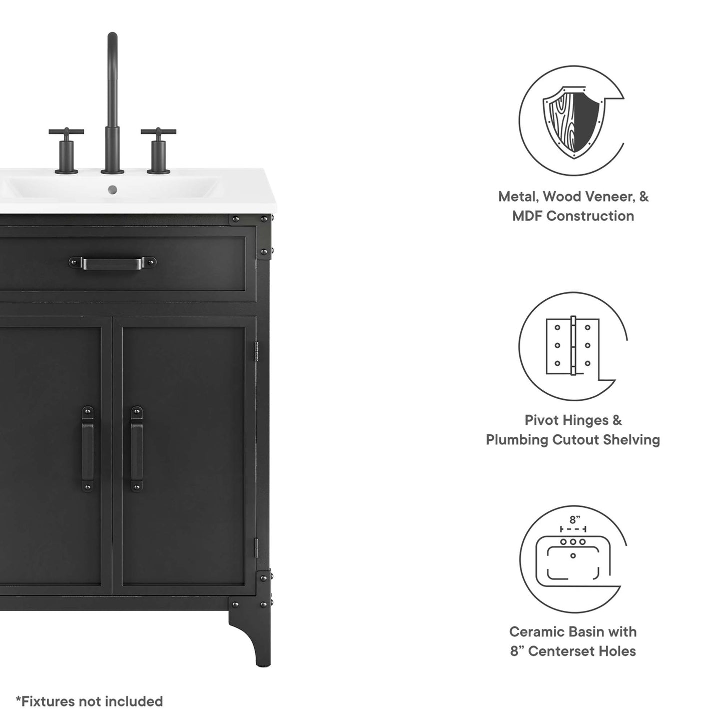 Steamforge 24" Bathroom Vanity