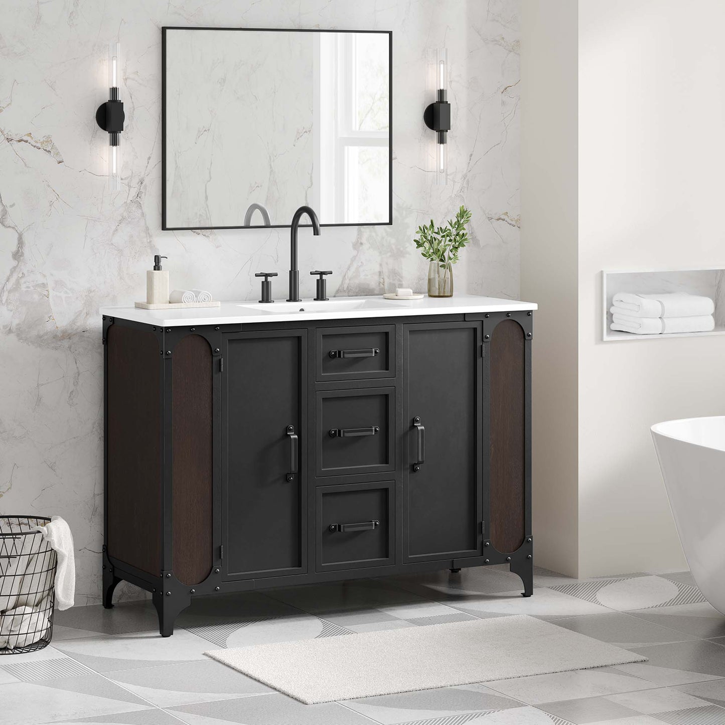 Steamforge 48" Single Sink Bathroom Vanity