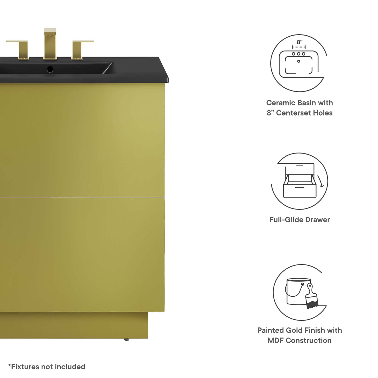 Meuble-lavabo Quantum 30" par Modway