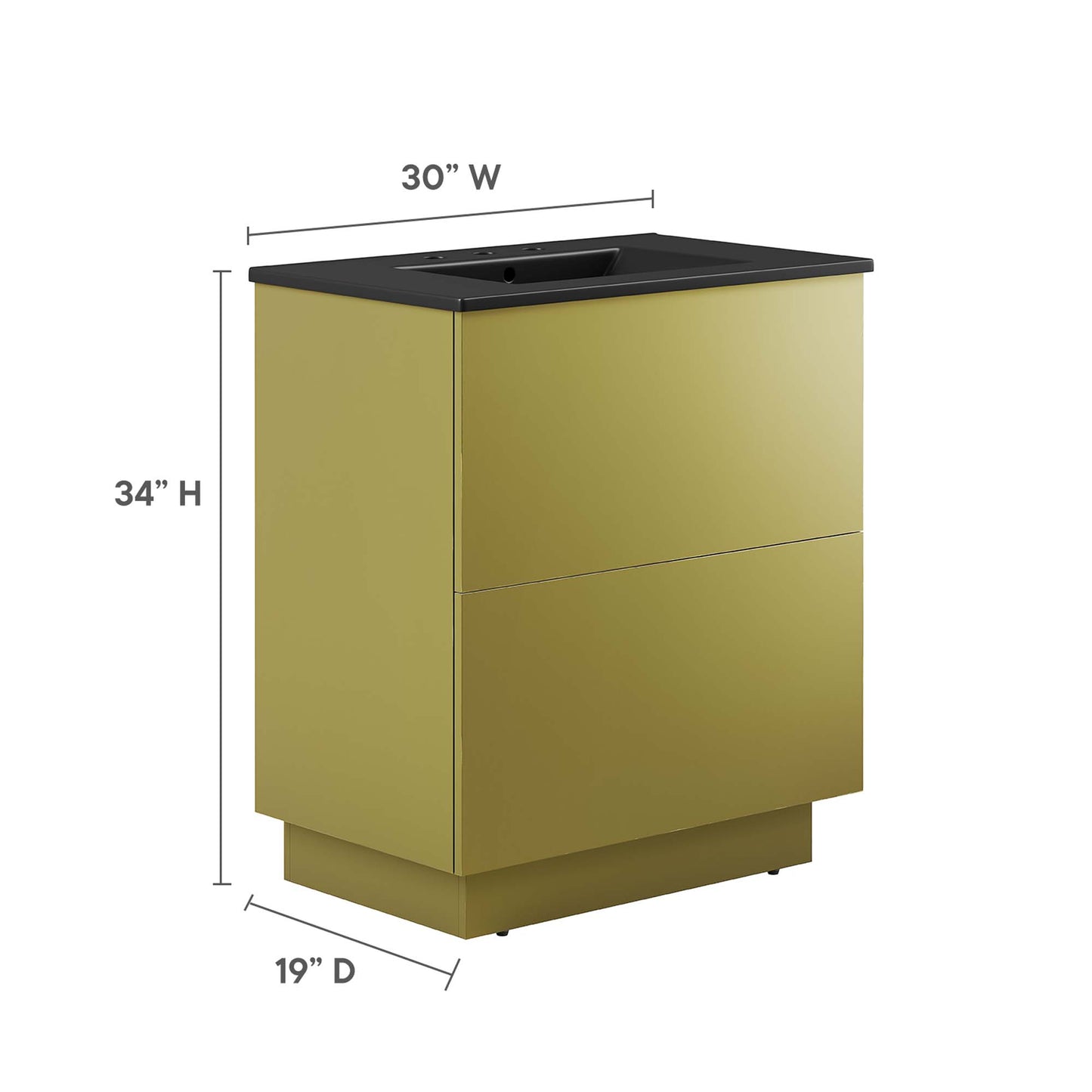 Meuble-lavabo Quantum 30" par Modway