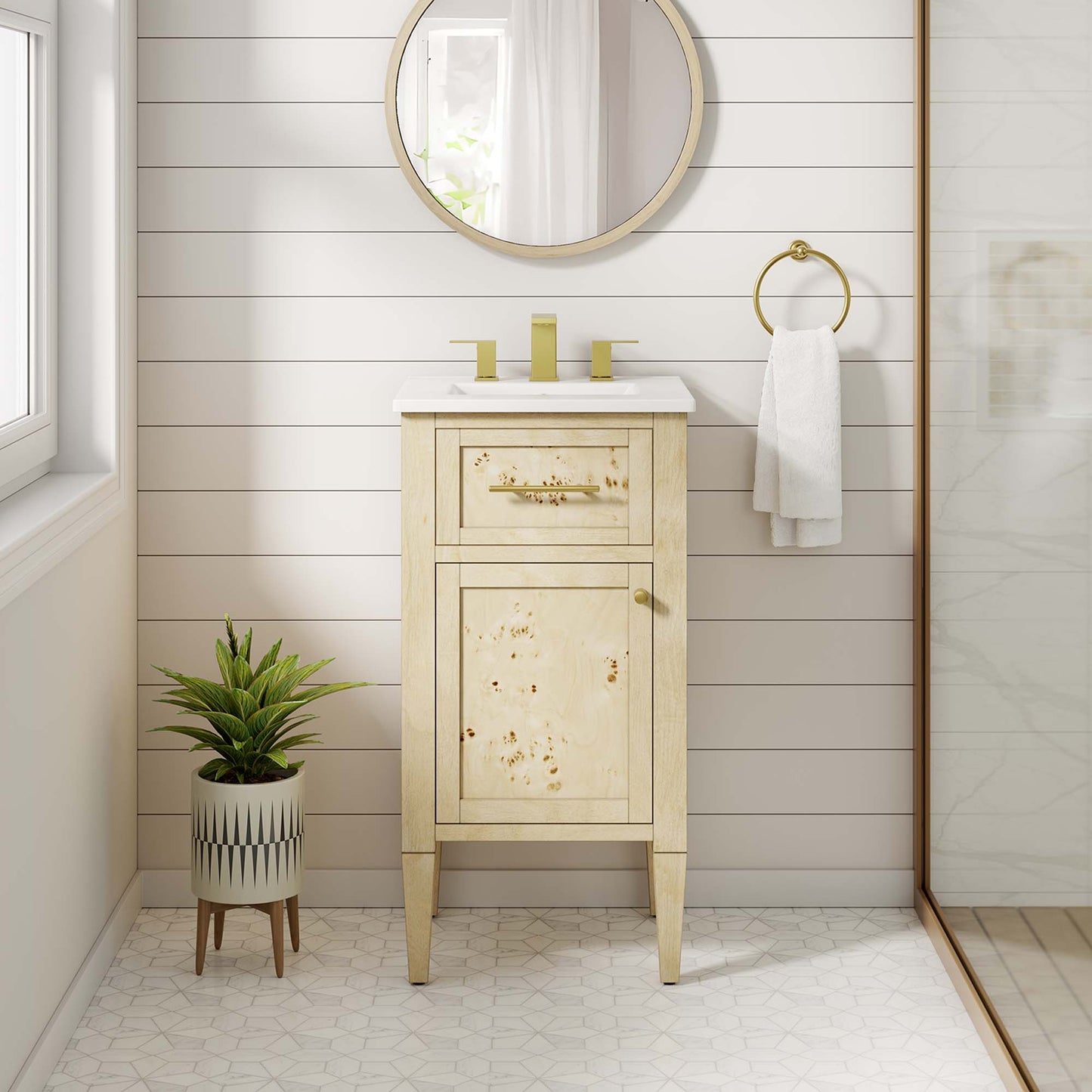 Elysian 18" Wood Bathroom Vanity