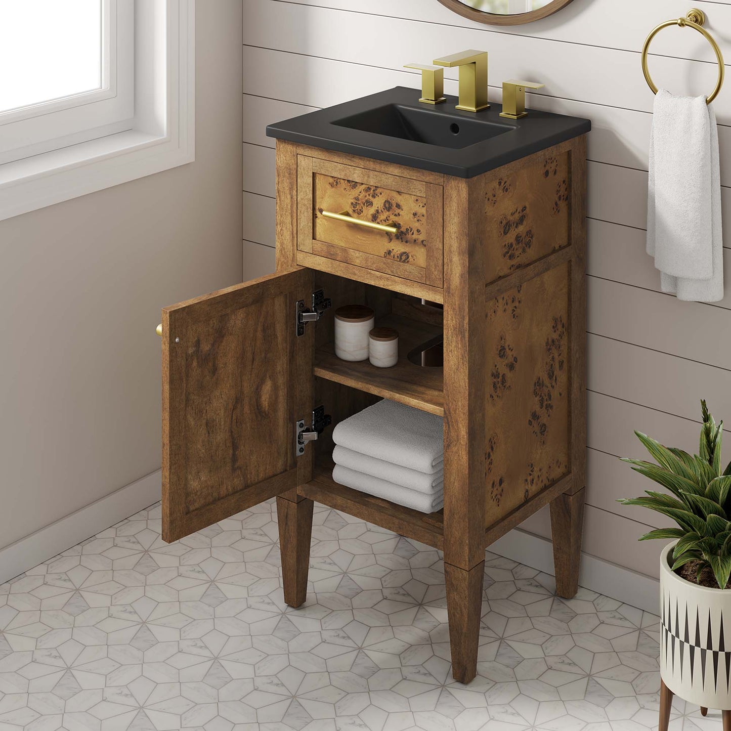 Elysian 18" Wood Bathroom Vanity