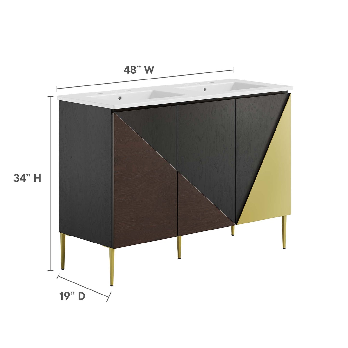 Alchemist 48" Double Sink Bathroom Vanity