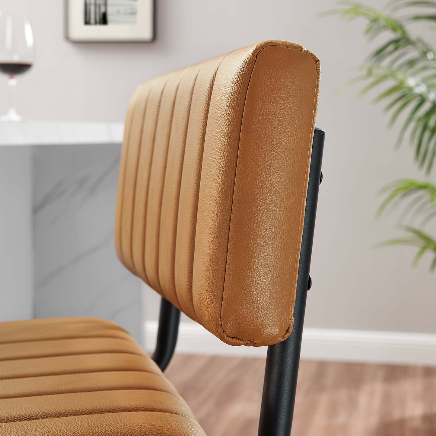 Parity Vegan Leather Counter Stools Set of 2