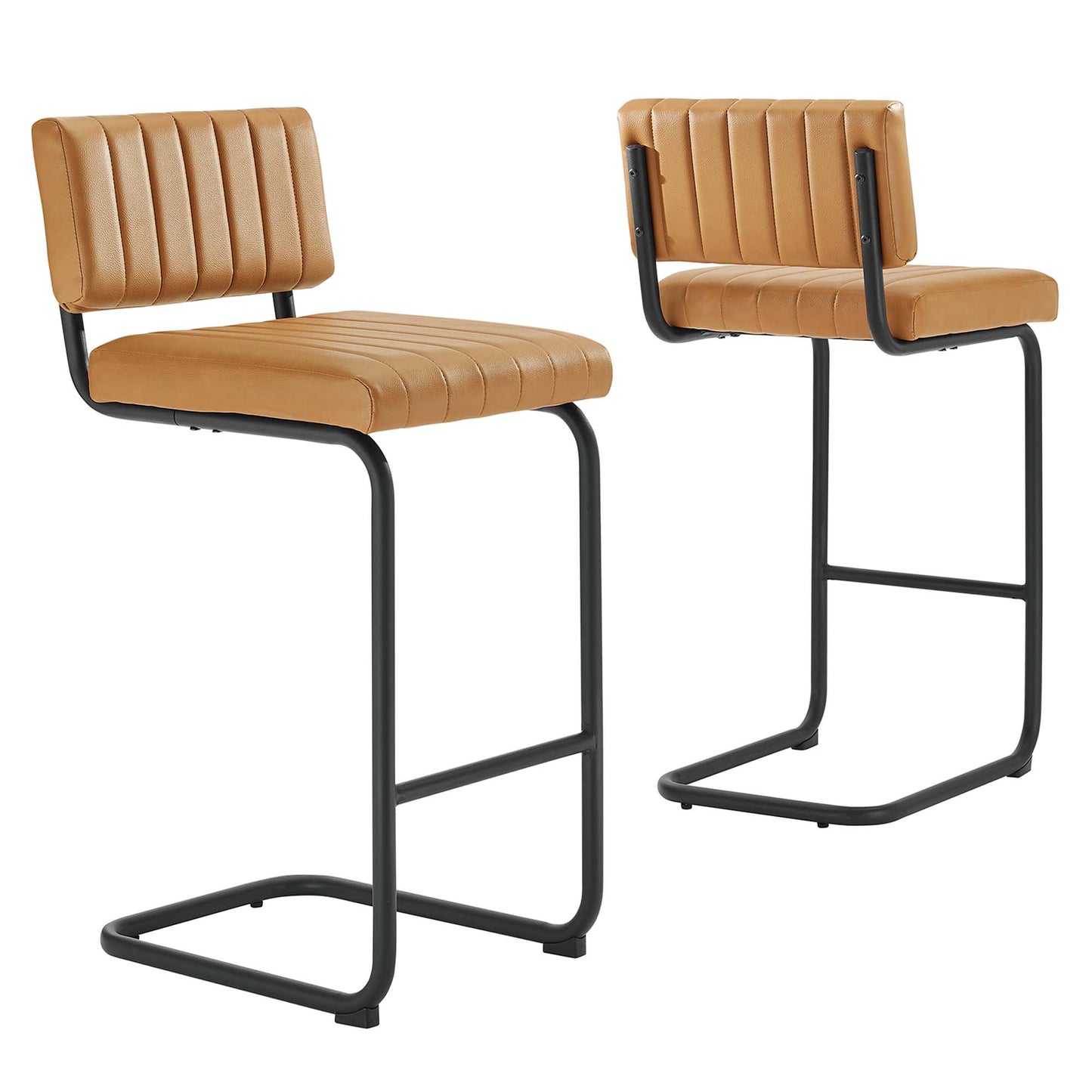 Parity Vegan Leather Counter Stools Set of 2