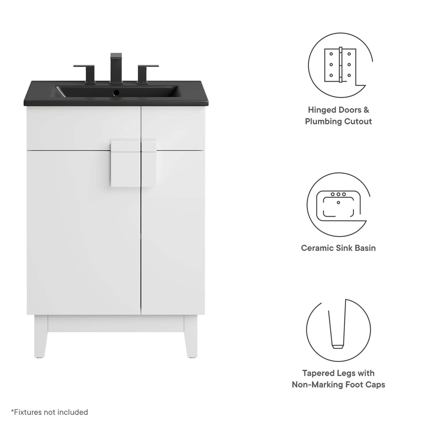 Tocador de baño Miles de 24" de Modway