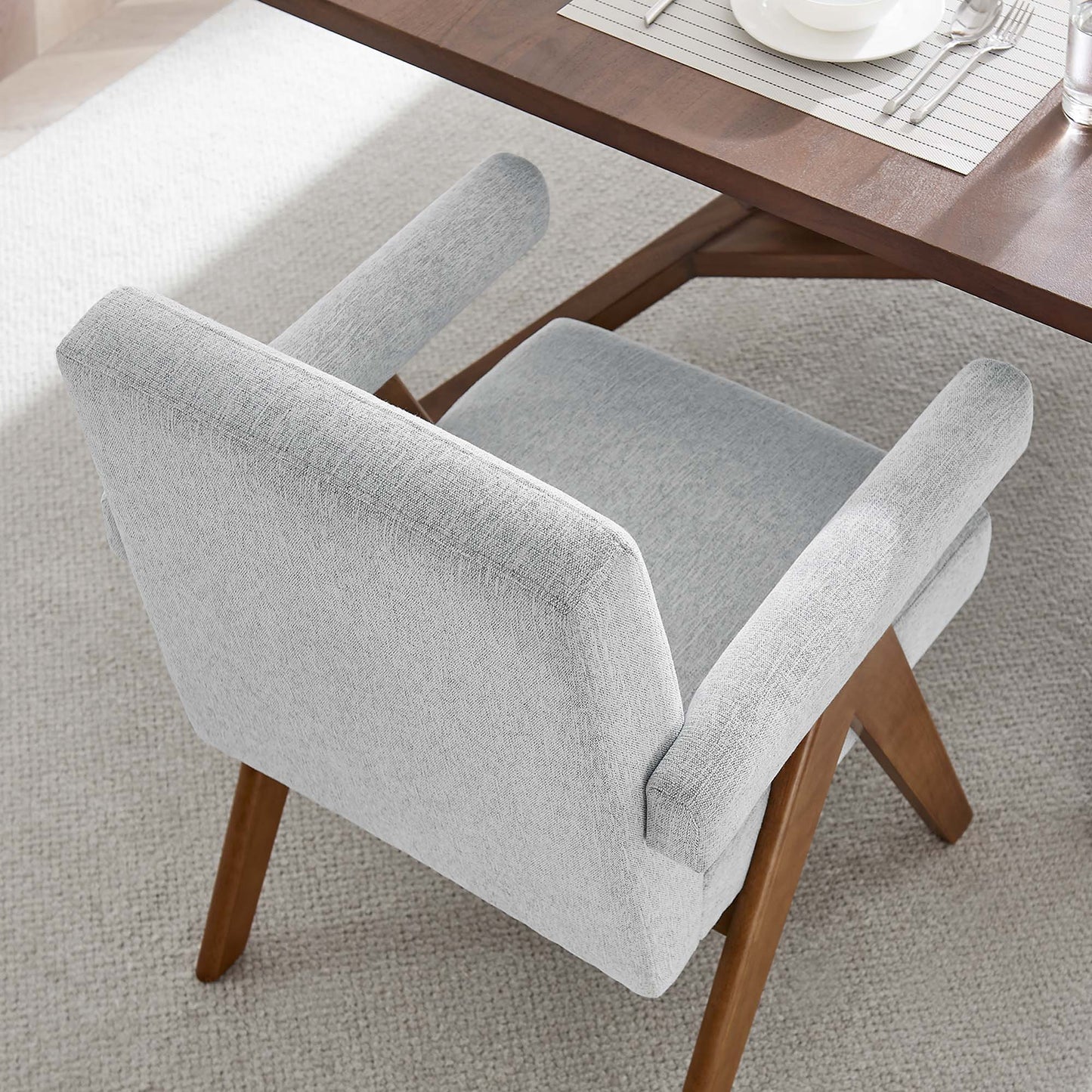 Lyra Fabric Dining Room Chair Set of 2