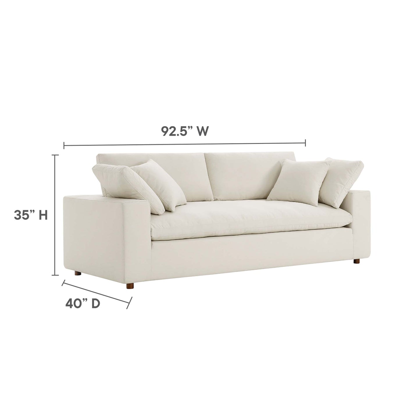 Commix Down Filled Overstuffed Sectional Sofa