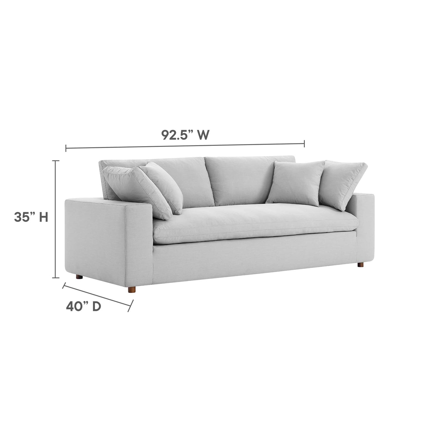 Commix Down Filled Overstuffed Sectional Sofa