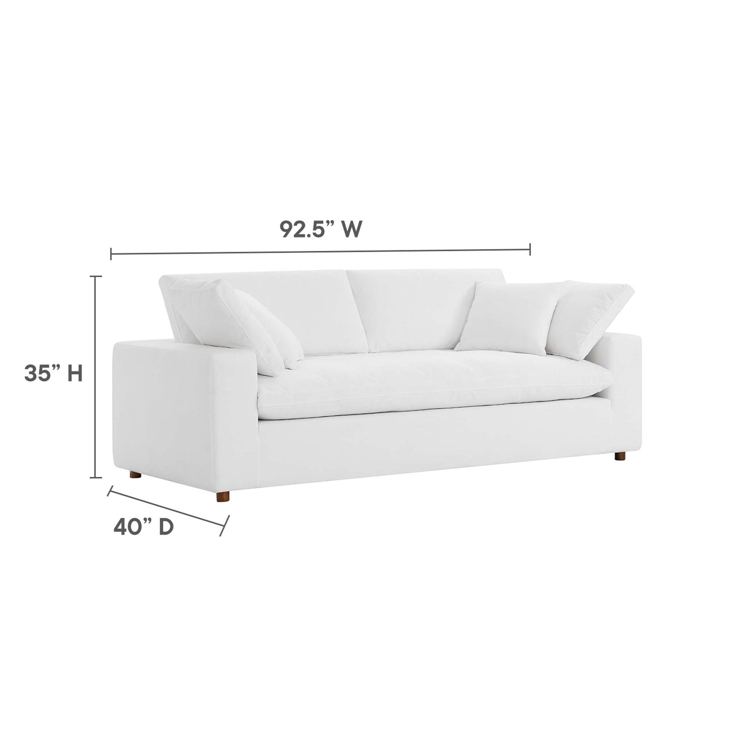 Commix Down Filled Overstuffed Sectional Sofa