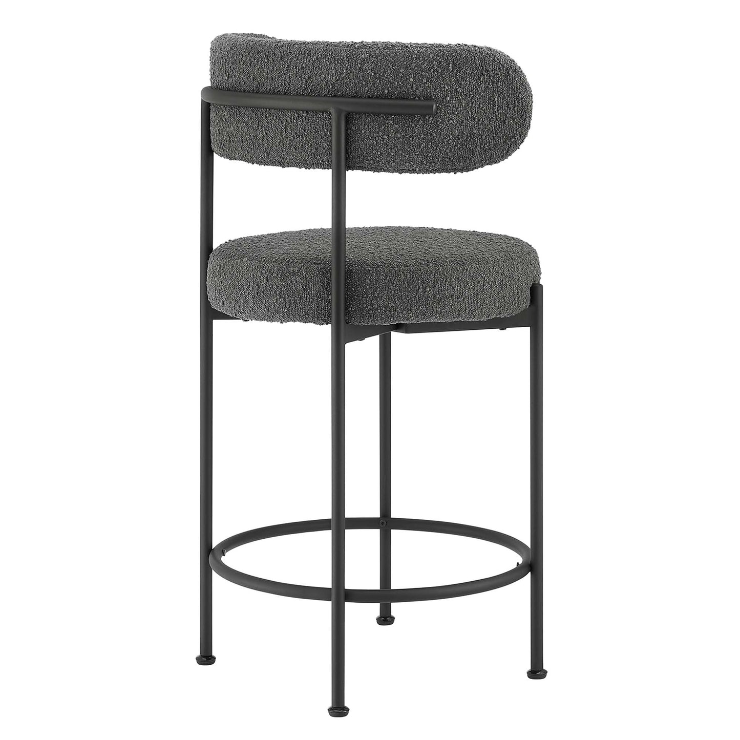 Albie Boucle Fabric Counter Stools Set of 2