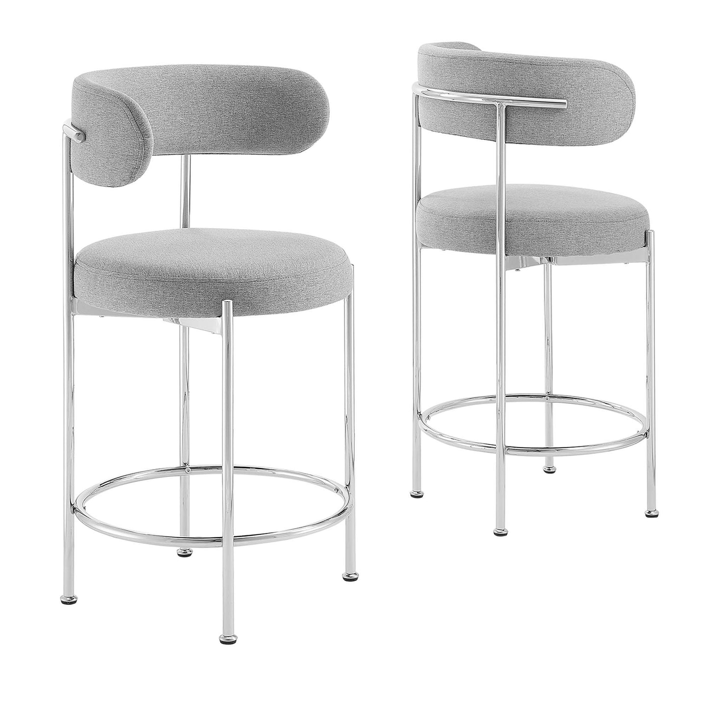 Albie Fabric Counter Stools Set of 2