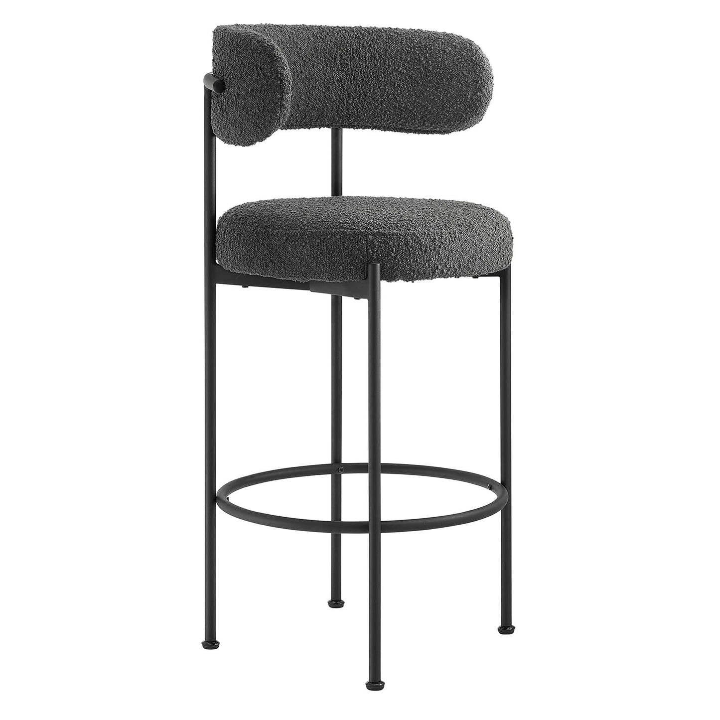 Albie Boucle Fabric Bar Stools Set of 2