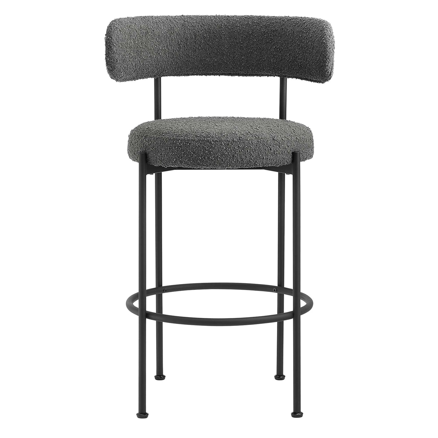 Albie Boucle Fabric Bar Stools Set of 2