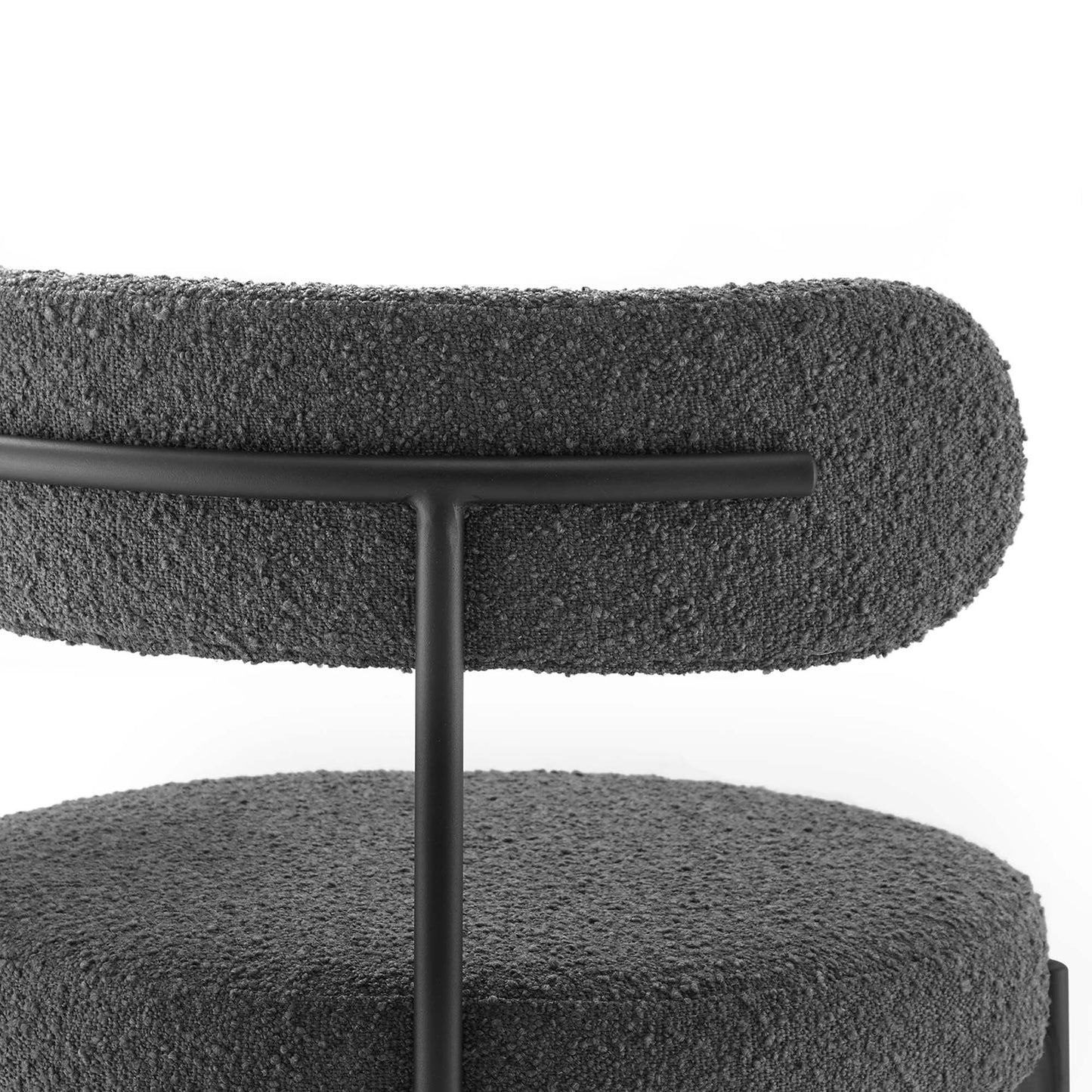 Albie Boucle Fabric Bar Stools Set of 2