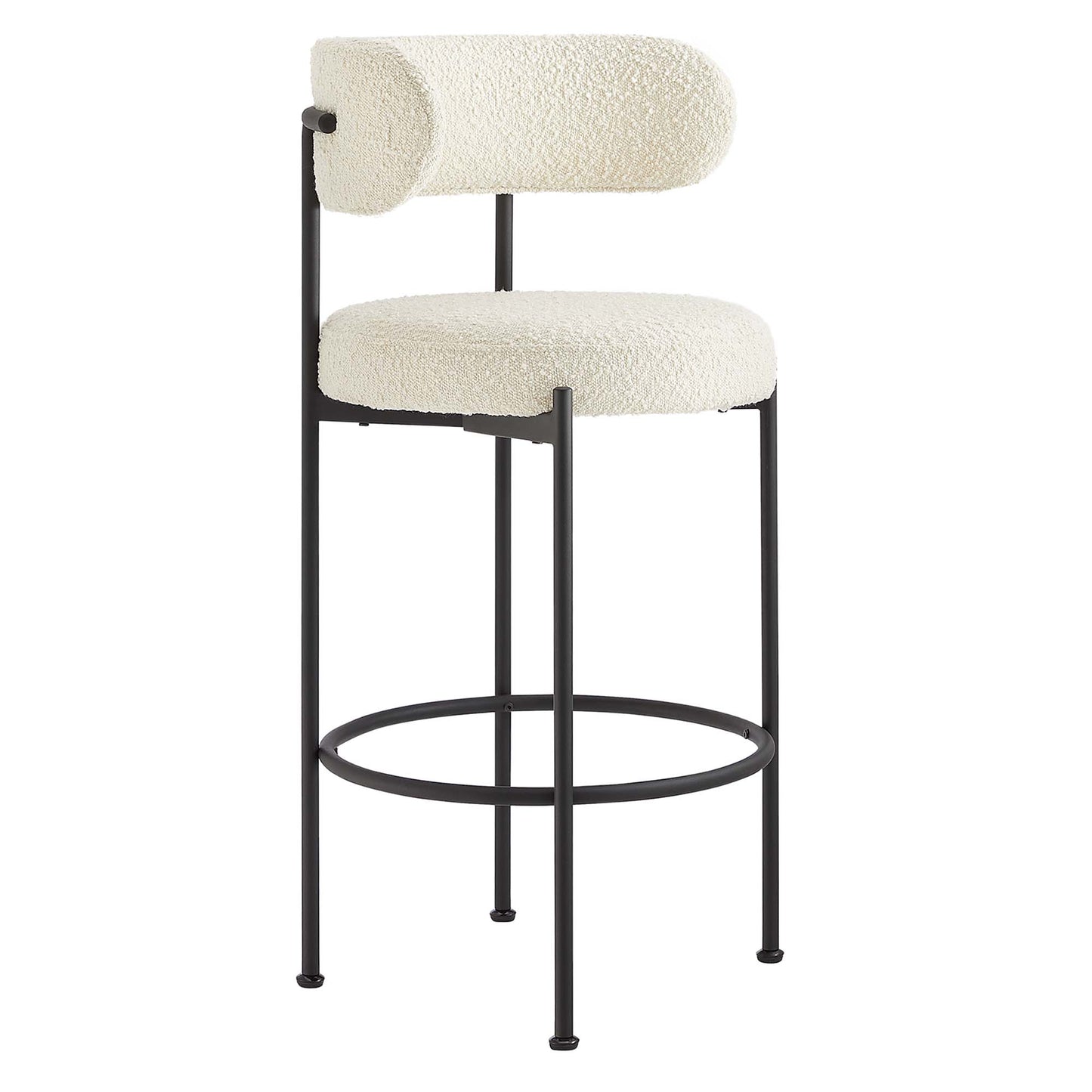 Albie Boucle Fabric Bar Stools Set of 2