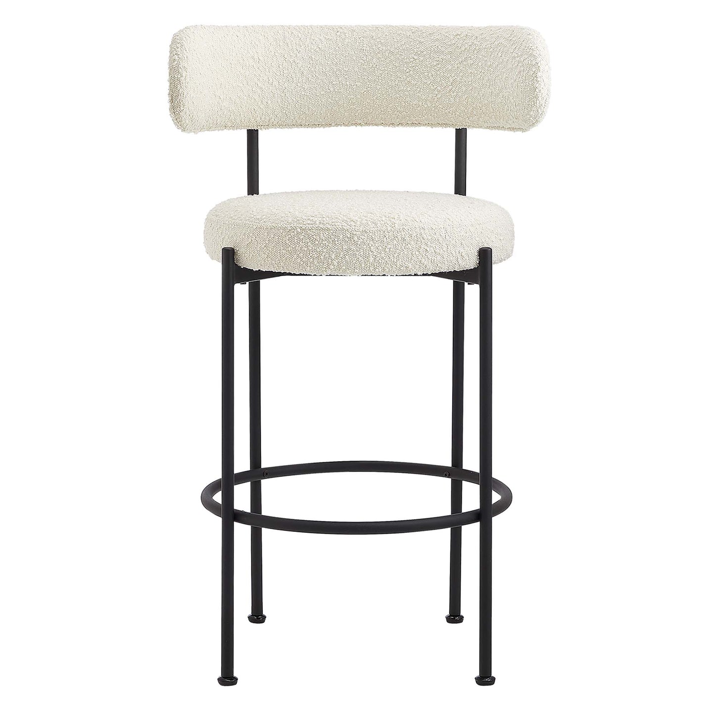 Albie Boucle Fabric Bar Stools Set of 2