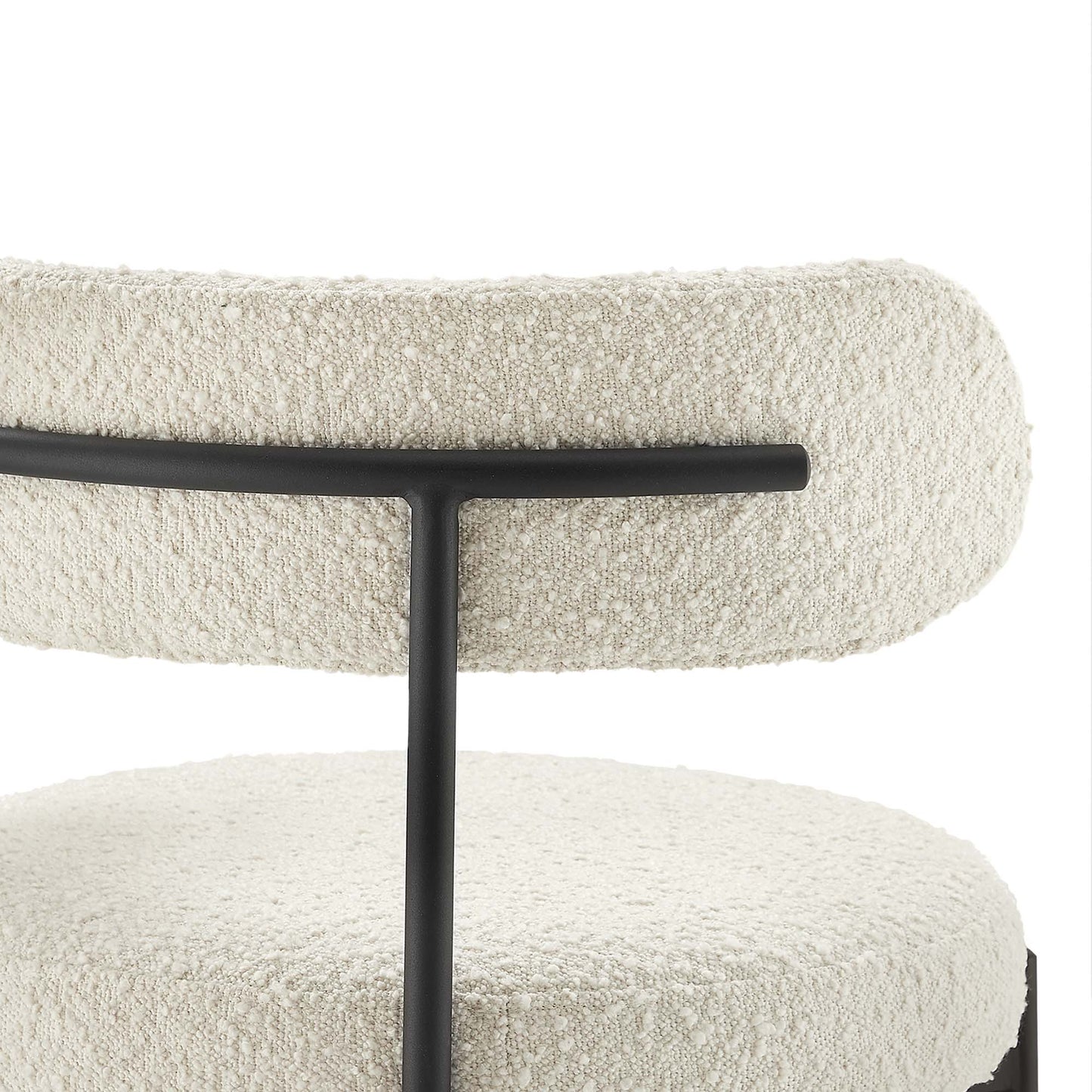 Albie Boucle Fabric Bar Stools Set of 2