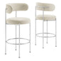 Albie Fabric Bar Stools Set of 2