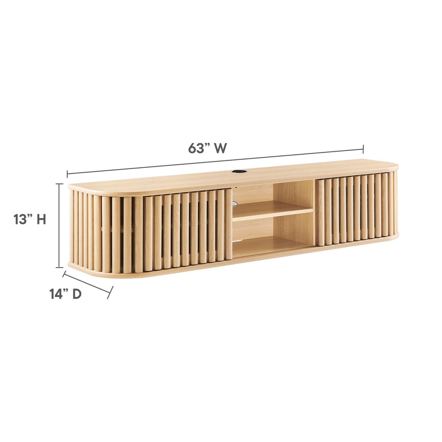 Fortitude 63" Wall-Mounted TV Stand