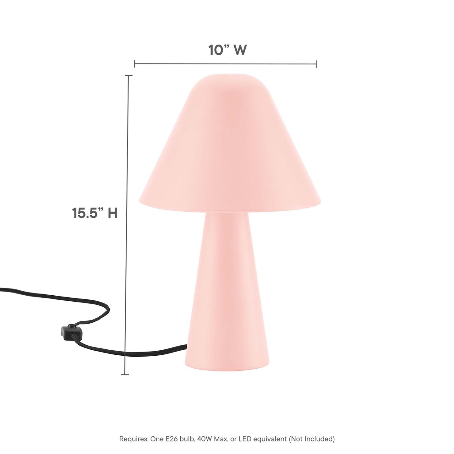 Jovial Metal Mushroom Table Lamp