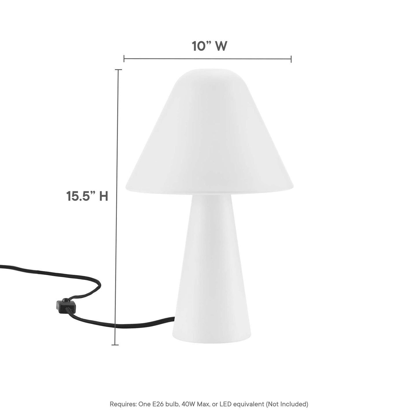 Jovial Metal Mushroom Table Lamp