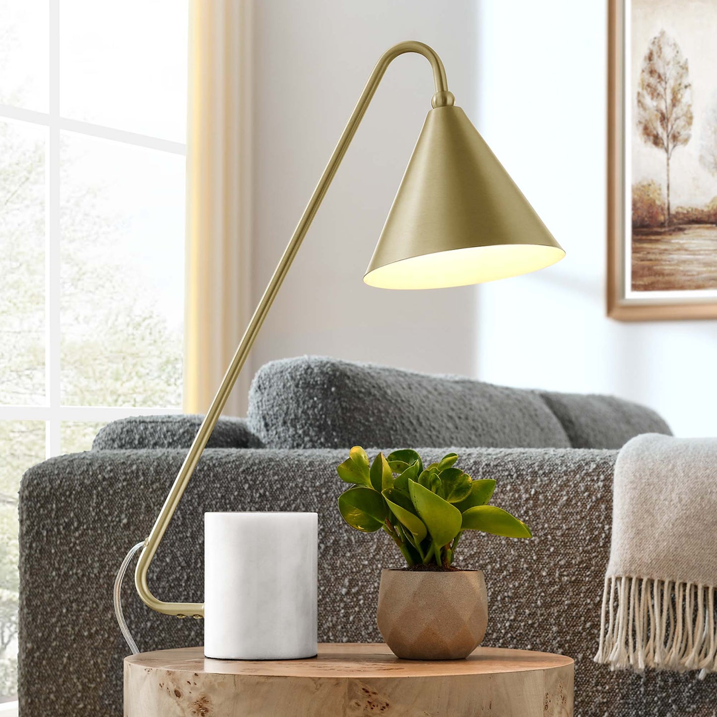 Ayla Marble Base Table Lamp