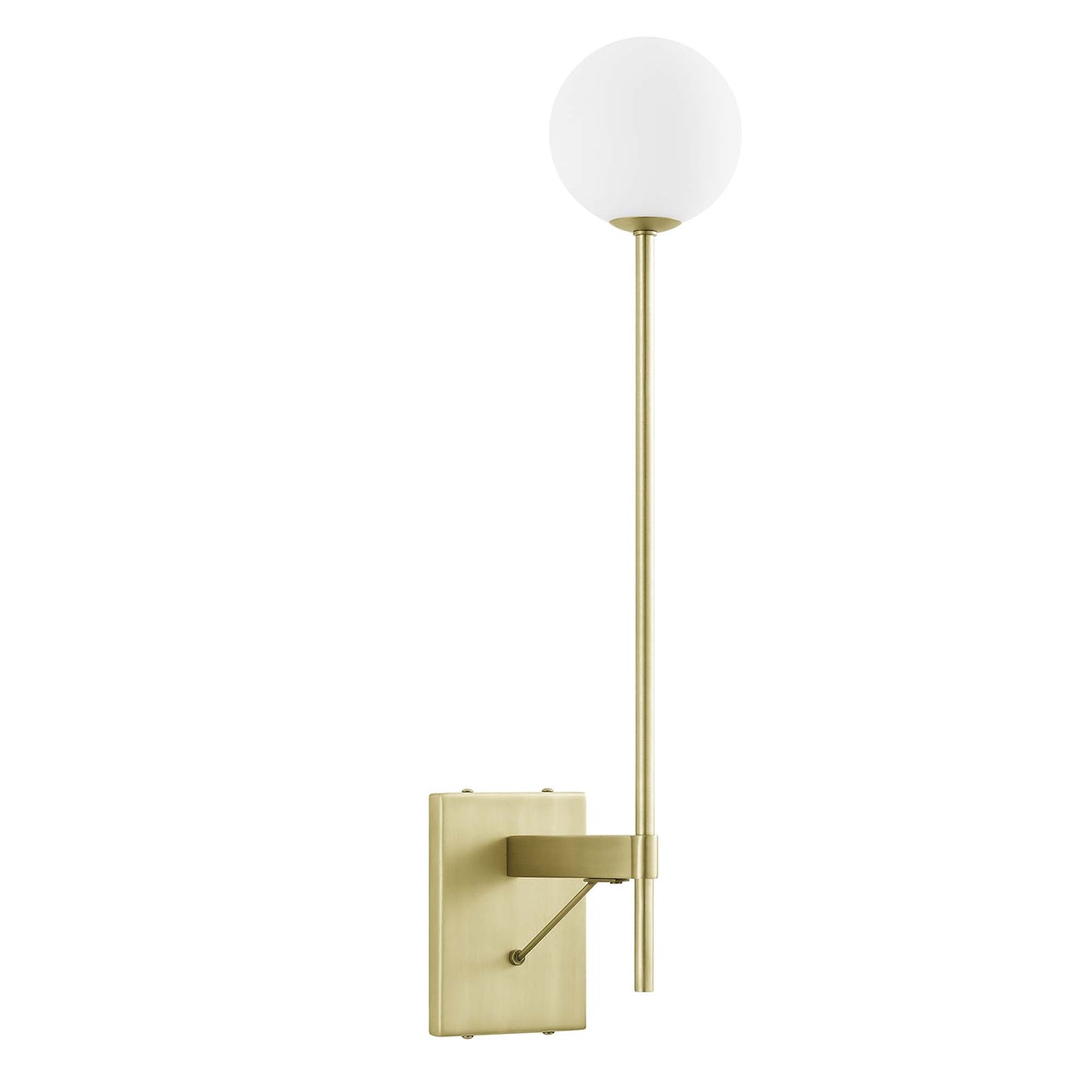 Riva White Globe Wall Sconce