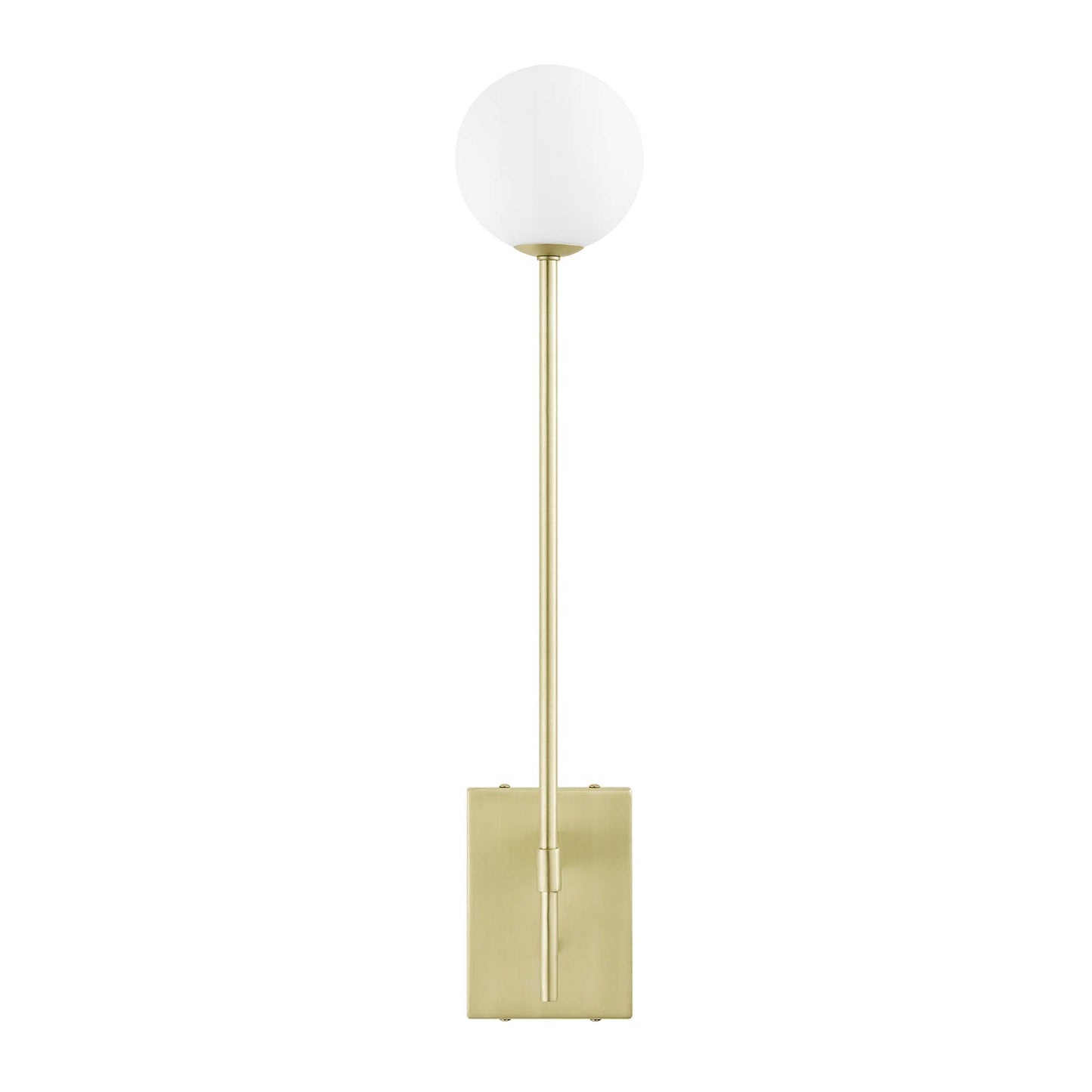 Riva White Globe Wall Sconce