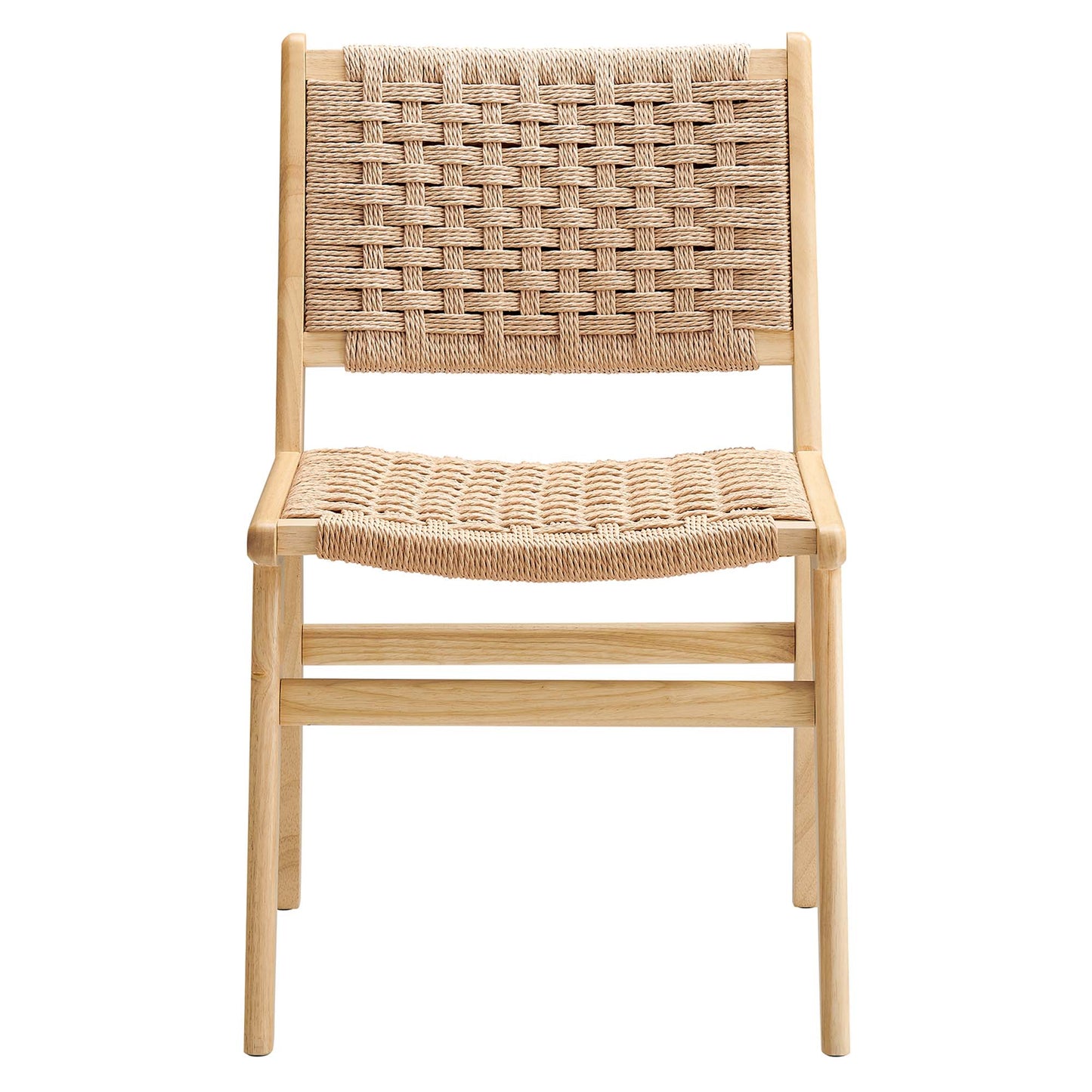 Saoirse Woven Rope Wood Dining Side Chair Set of 2