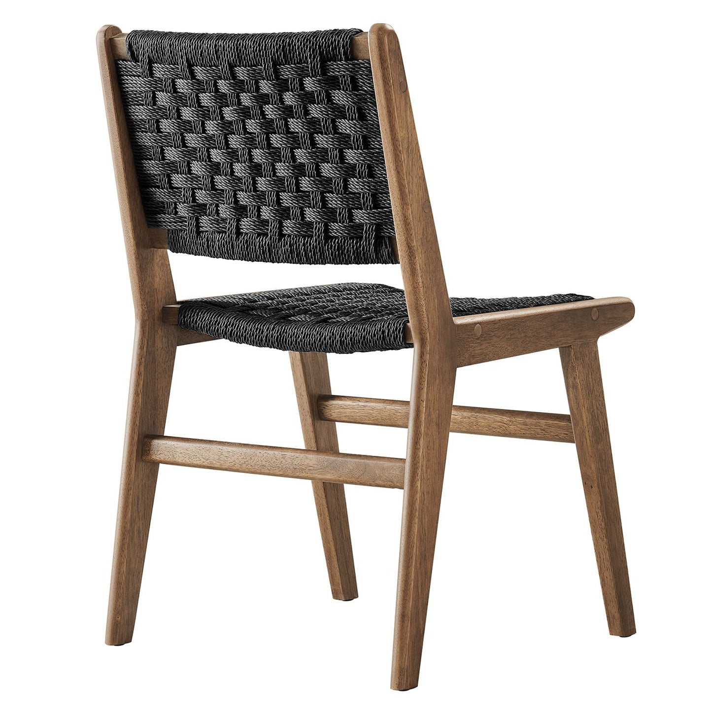 Saoirse Woven Rope Wood Dining Side Chair Set of 2