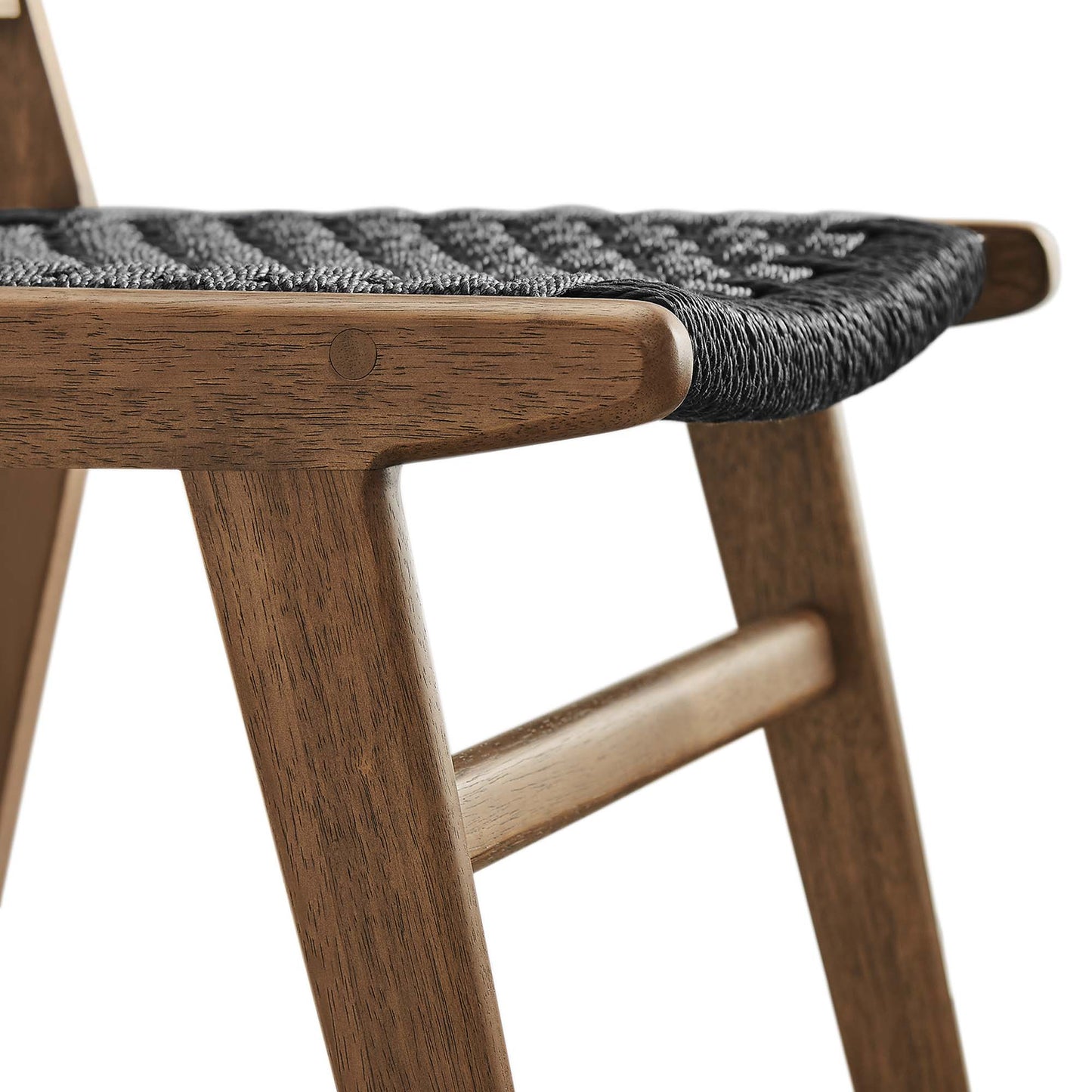 Saoirse Woven Rope Wood Dining Side Chair Set of 2