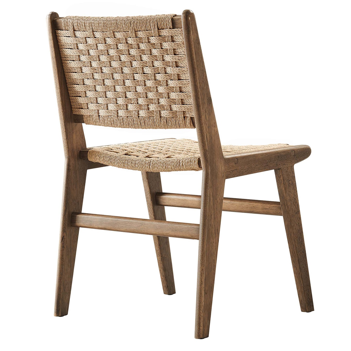 Saoirse Woven Rope Wood Dining Side Chair Set of 2