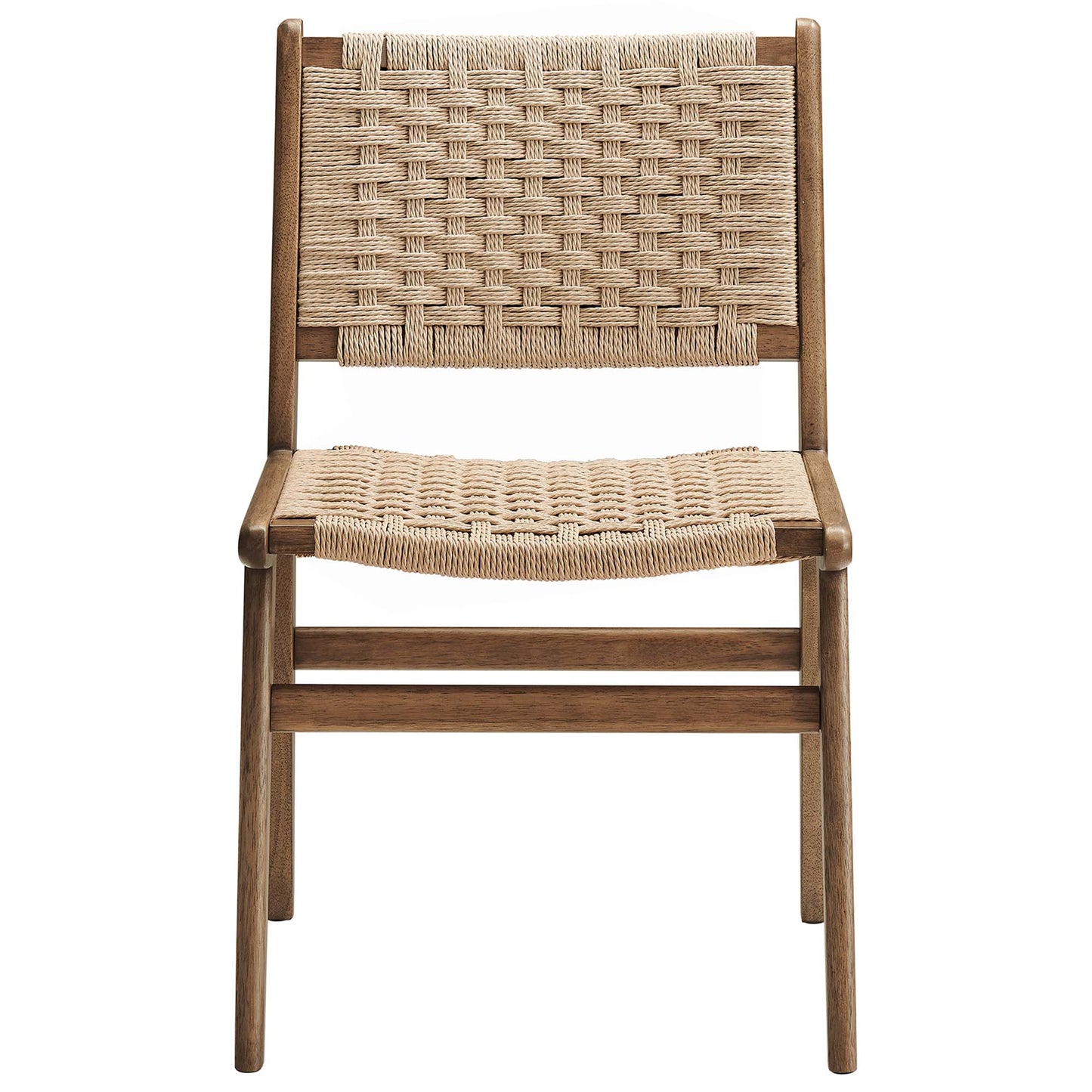 Saoirse Woven Rope Wood Dining Side Chair Set of 2