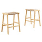 Lot de 2 tabourets de bar en bois tressé Saoirse par Modway