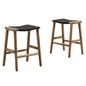 Lot de 2 tabourets de bar en bois tressé Saoirse par Modway