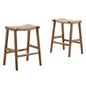 Lot de 2 tabourets de bar en bois tressé Saoirse par Modway